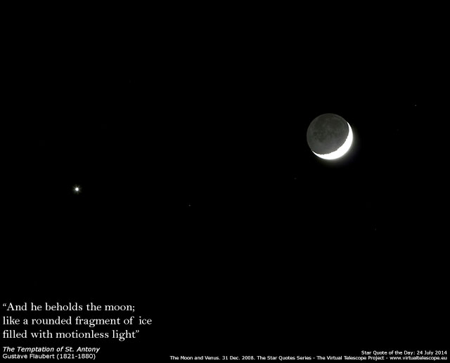The Moon and Venus: 31 Dec. 2008