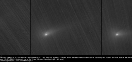 Comet C/2013 UQ4 Catalina: compared views from 9, 10 and 11 July 2014