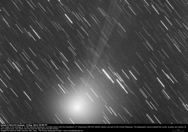 Comet C/2014 E2 Jacques: 17 Aug. 2014
