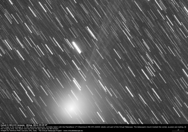 Comet C/2014 E2 Jacques: 18 Aug. 2014