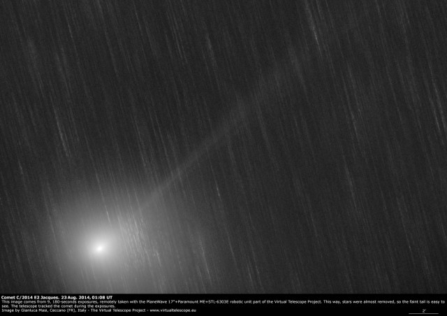 Comet C/2014 E2 Jacques: 23 Aug. 2014