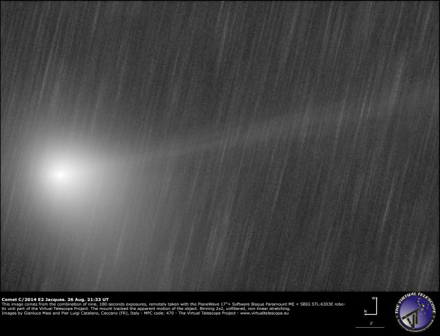 Comet C/2014 E2 Jacques: 26 Aug. 2014