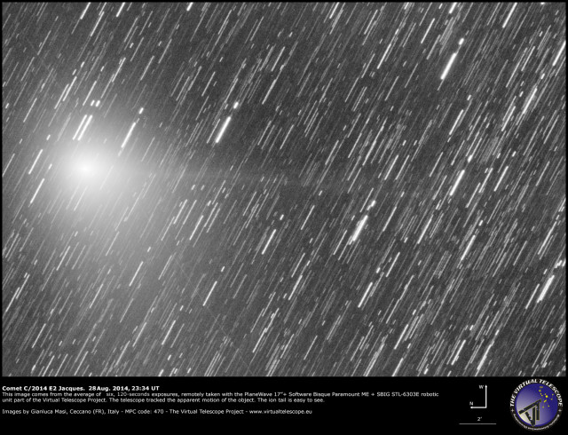 Comet C/2014 E2 Jacques: 18 Aug. 2014
