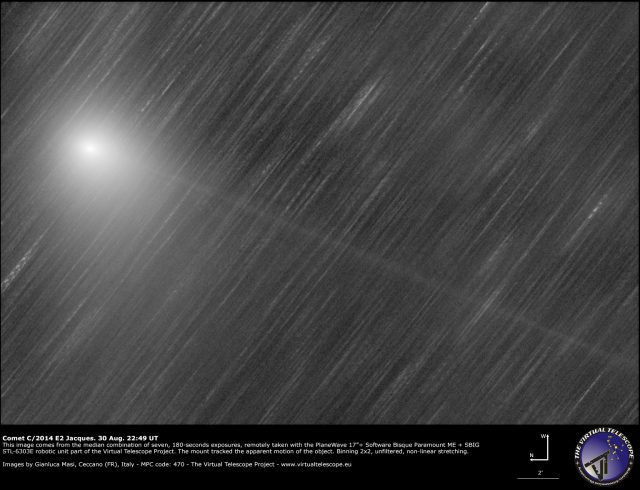 Comet C/2014 E2 Jacques: 30 Aug. 2014