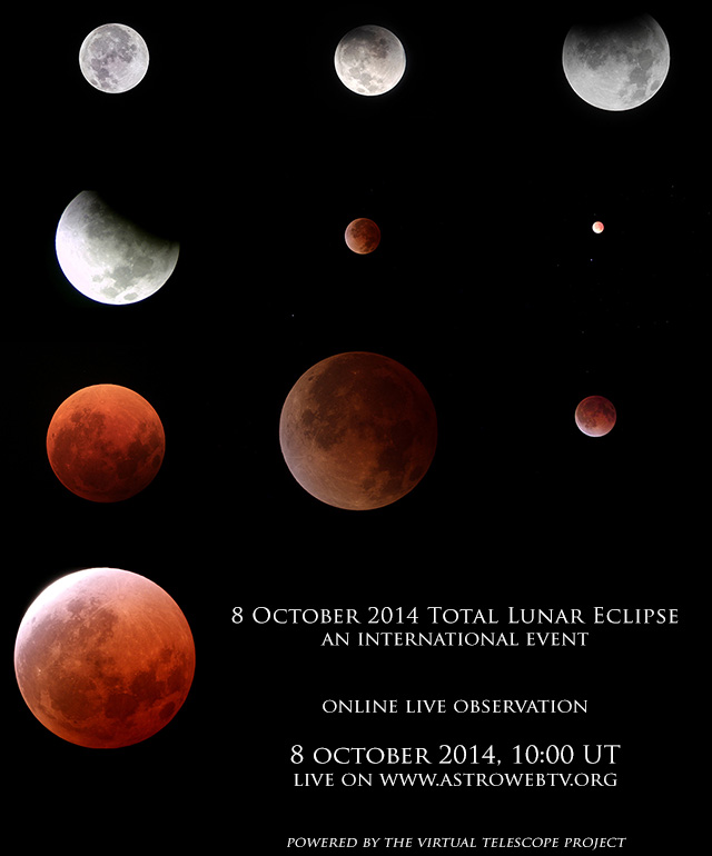 8 October 2014 Total Lunar Eclipse: poster
