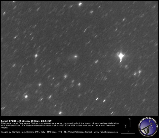 Comet C/2011 J2 Linear: 13 Sept. 2014