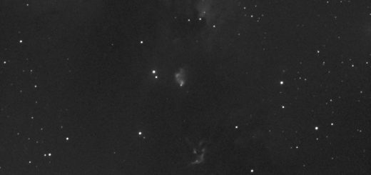 The McNeil Nebula and V1647 Ori on 29 Sept. 2014