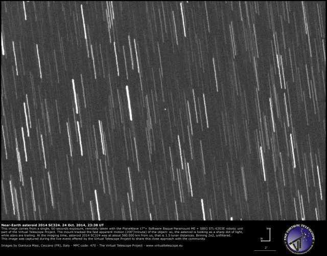 Near-Earth Asteroid 2014 SC324: 24 Oct. 2014