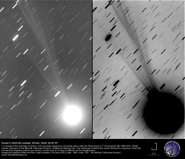 Comet C/2014 Q2 Lovejoy: 28 Dec. 2014