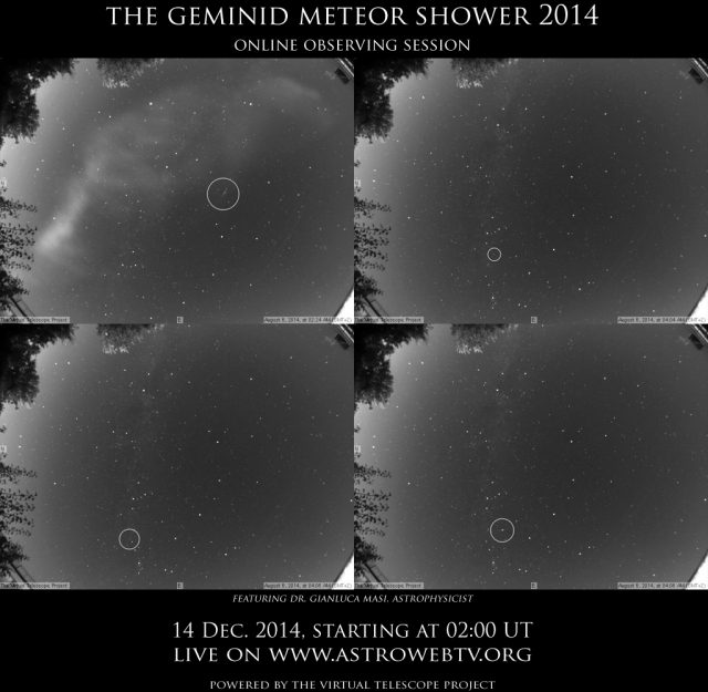 The Geminid Meteor Shower 2014: online event