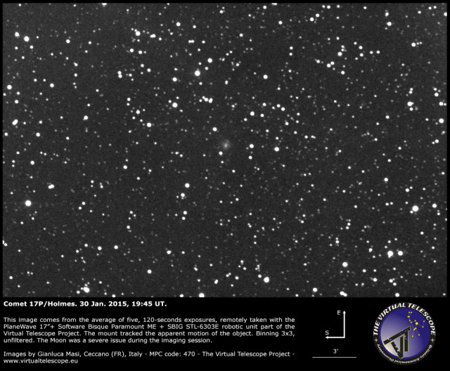 Comet 17P/Holmes: 30 Jan. 2015