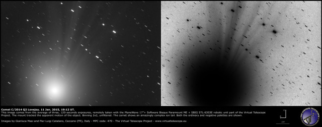 Comet C/2014 Q2 Lovejoy: 11 Jan. 2015