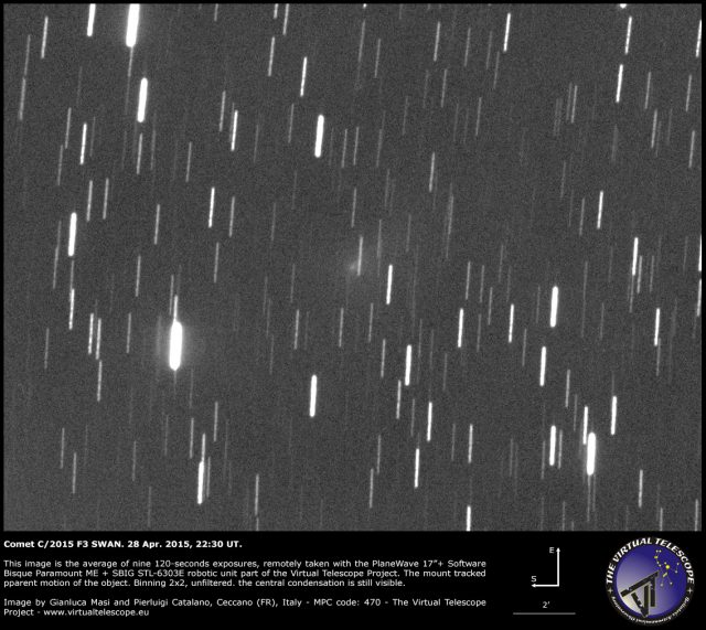 Comet C/2015 F3 Swan: 28 Apr. 2015