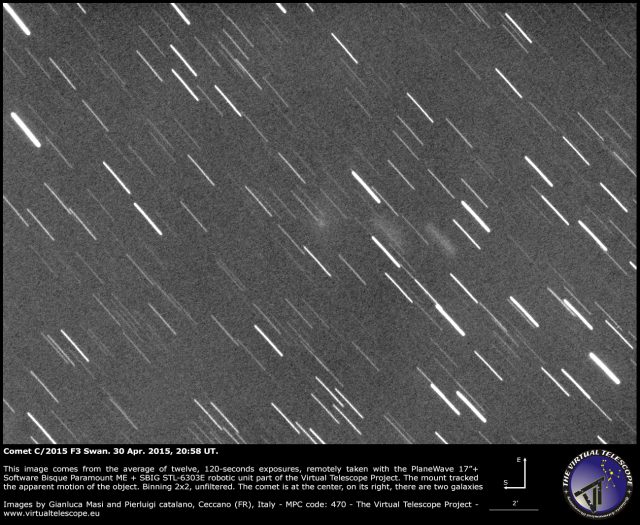 Comet C/2015 F3 Swan: 30 Apr. 2015