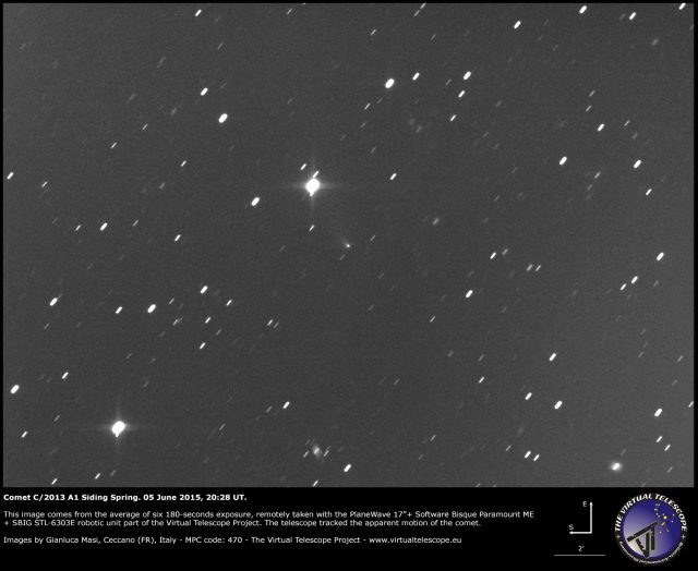 Comet C/2013 A1 Siding Spring: 05 June 2015
