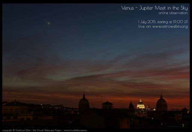 Venus -Jupiter 2015 Conjunction: event poster