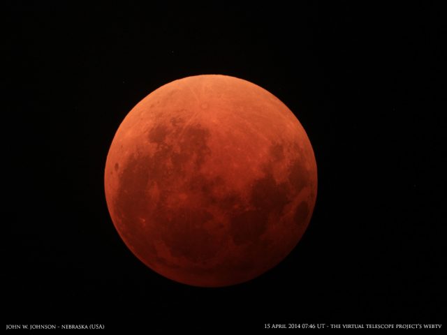 15 Apr. 2014: total lunar eclipse