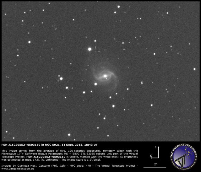 PSN J15220552+0503160 in NGC 5921: 11 Sept. 2015