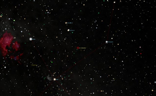 KIC 8462852: large field of view map