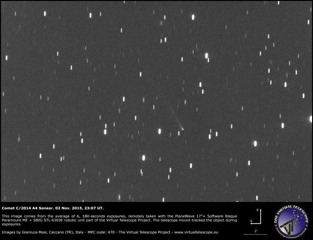 Comet C/2014 A4 Sonear: 2 Nov. 2015