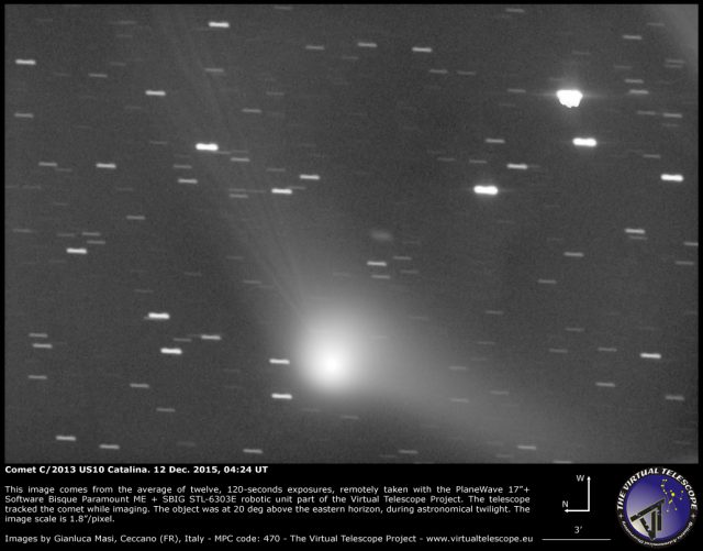 Comet C/2013 US10 Catalina: 12 Dec. 2015