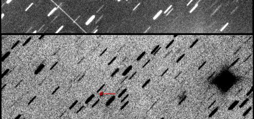 Comet P/2010 V1 Ikeya-Murakami, fragments a, b+e, c, d. 11 Feb.2015, 2016, 20:16 UT