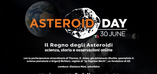 “Il Regno degli Asteroidi scienza, storia e osservazioni online” – poster