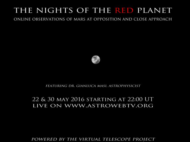 "The Night of the Red Planet": poster of the event