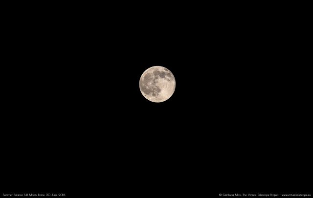 Summer Solstice Full Moon: lunar craters and seas