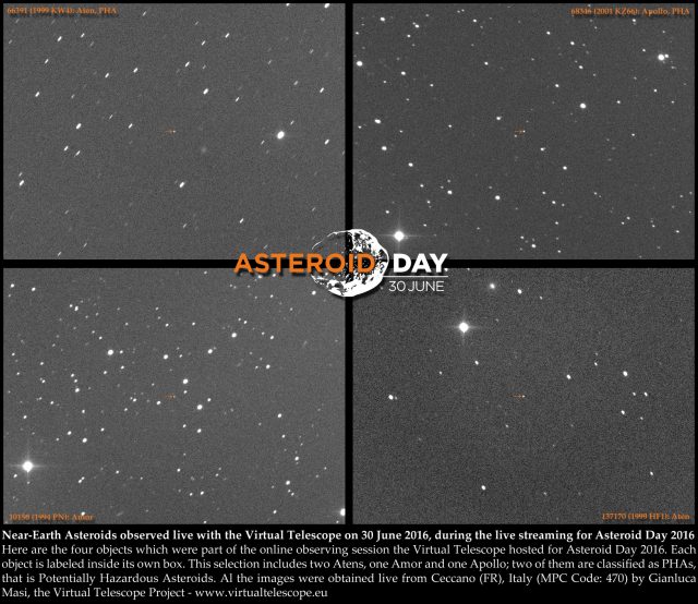 Asteroid Day 2016: observed near-Earth Asteroids