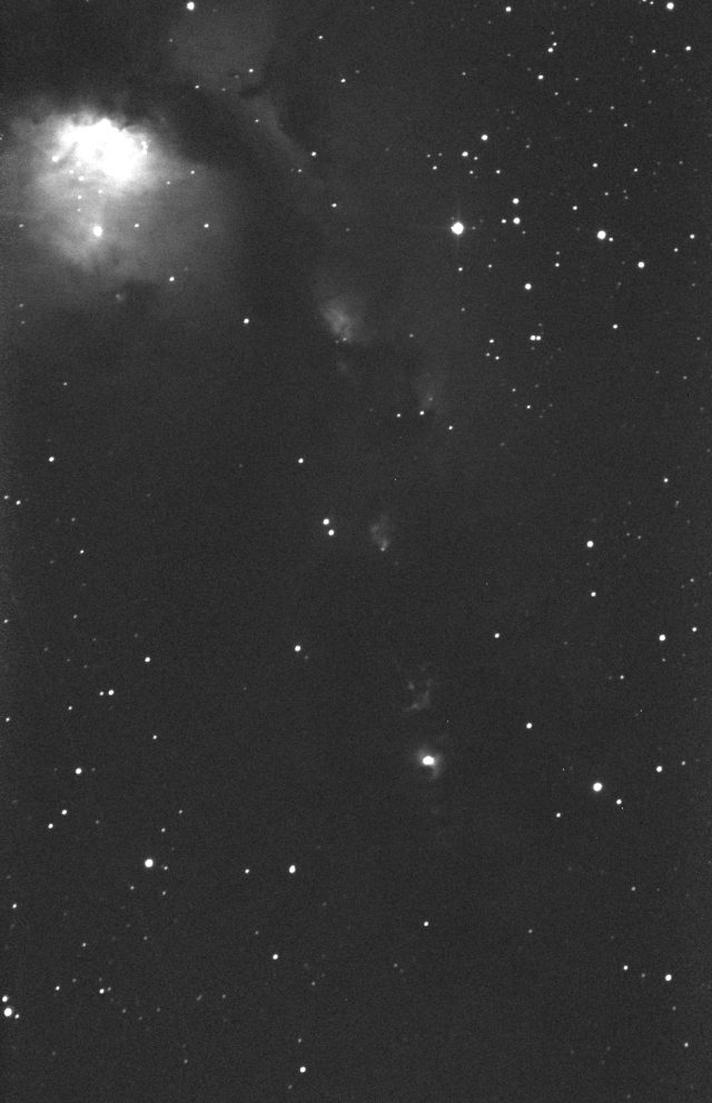 The McNeil nebula and the associated V1647 Ori variable star are shining in good shape, as seen in this image grabbed on 01 Oct. 2016