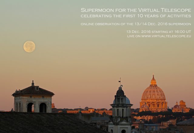 "Supermoon for the Virtual Telescope" - poster of the event