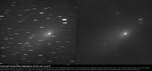Comet 45P/Honda-Mrkos-Pajdusakova: 16 Feb. 2017