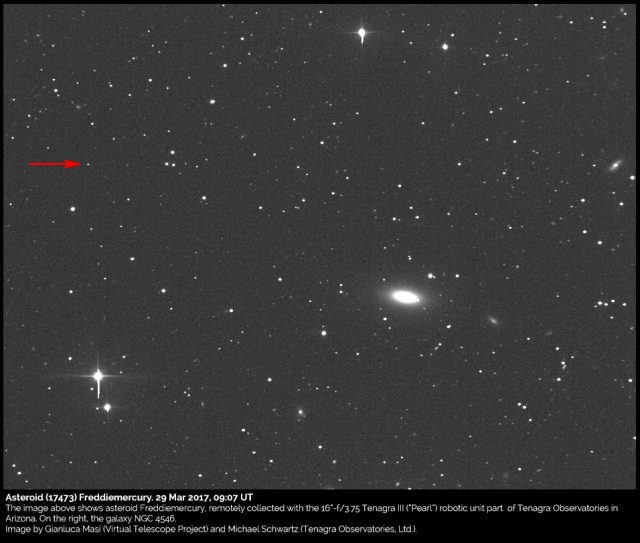 Asteroid (17473) Freddiemercury: 29 Mar. 2017