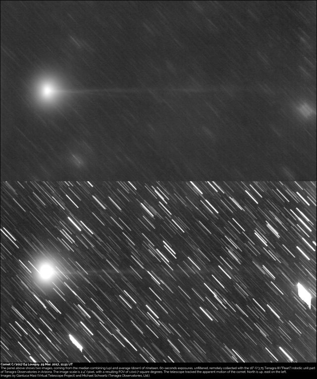 Comet C/2017 E4 Lovejoy: 29 Mar. 2017