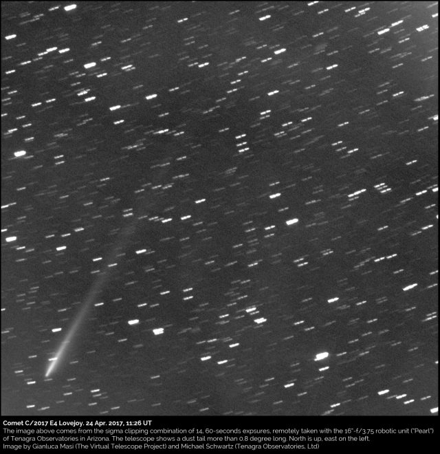 Comet C/2017 E4 Lovejoy : 24 Apr. 2017