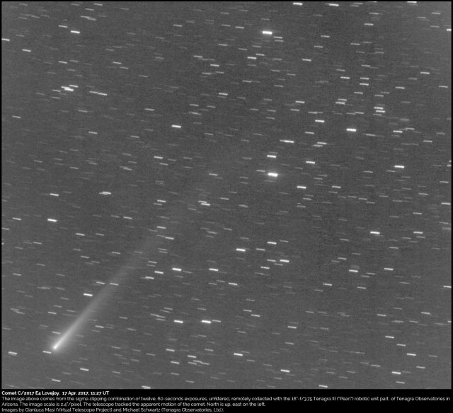 Comet C/2017 E4 Lovejoy: 17 Apr. 2017