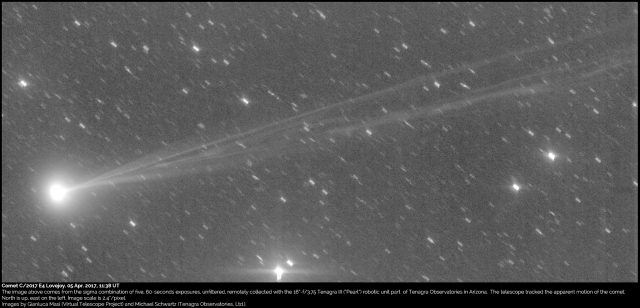Comet C/2017 E4 Lovejoy: 05 Apr. 2017