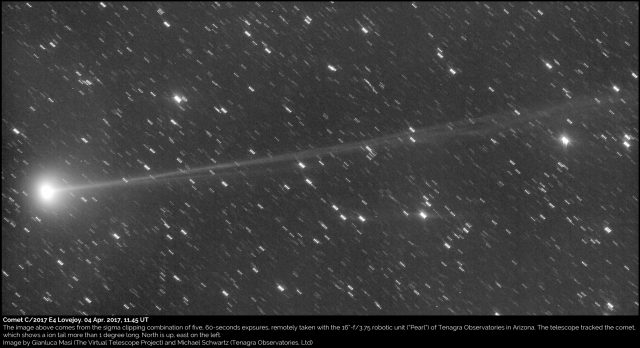 Comet C/2017 E4 Lovejoy: 04 Apr. 2017