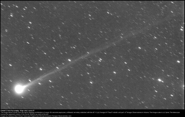 Comet C/2017 E4 Lovejoy: 08 Apr. 2017