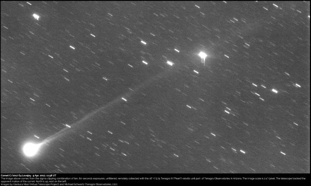 Comet C/2017 E4 Lovejoy: 09 Apr. 2017