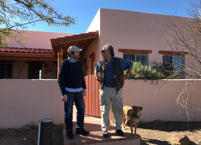 Gianluca Masi (left) and Michael Schwartz (right) at Tenagra Observatories