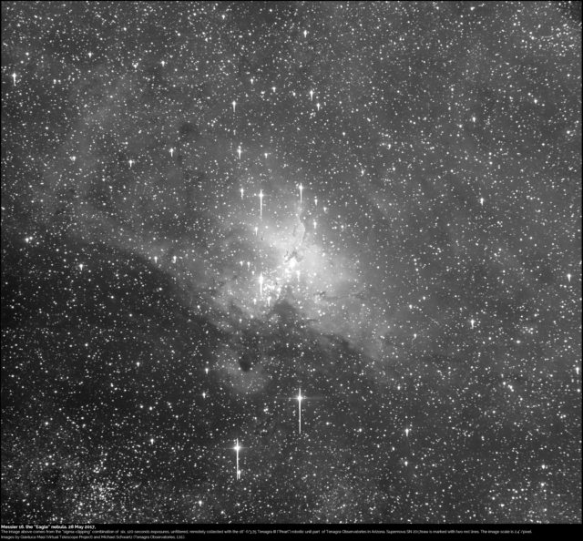 Messier 16, the "Eagle" nebula