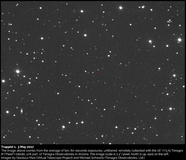 Trappist-1, the sun of seven Earth-sized planets