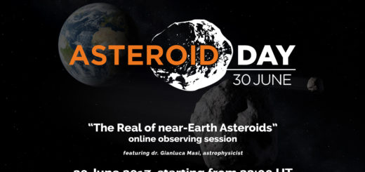“The Realm of Near-Earth Asteroids”: an official live event for Asteroid Day 2017 – poster