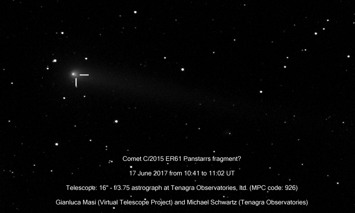 Comet C/2015 ER61-b Panstarrs and its main companion