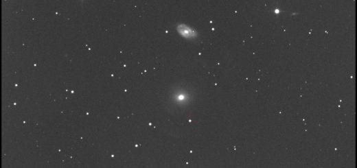 Supernova SN 2017fgc with galaxies NGC 470 (top) and NGC 474 (bottom): 28 July 2017