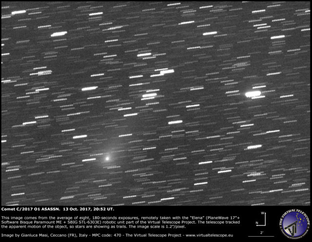 Comet C/2017 O1 ASASSN: 13 Oct. 2017