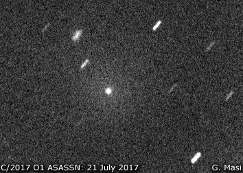 Comet C/2017 O1 ASASSN, confirmation image: 21 July 2017