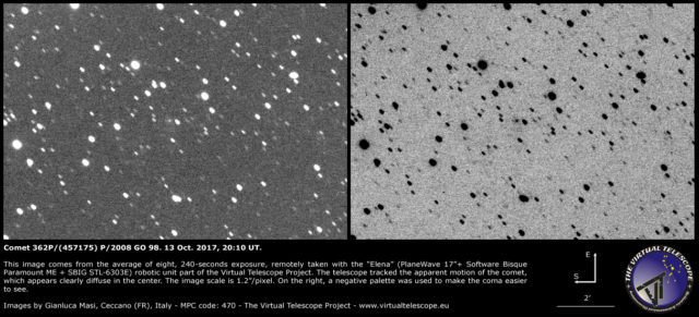 Comet 362P/(457175) P/2008 GO 98: 13 Oct. 2017